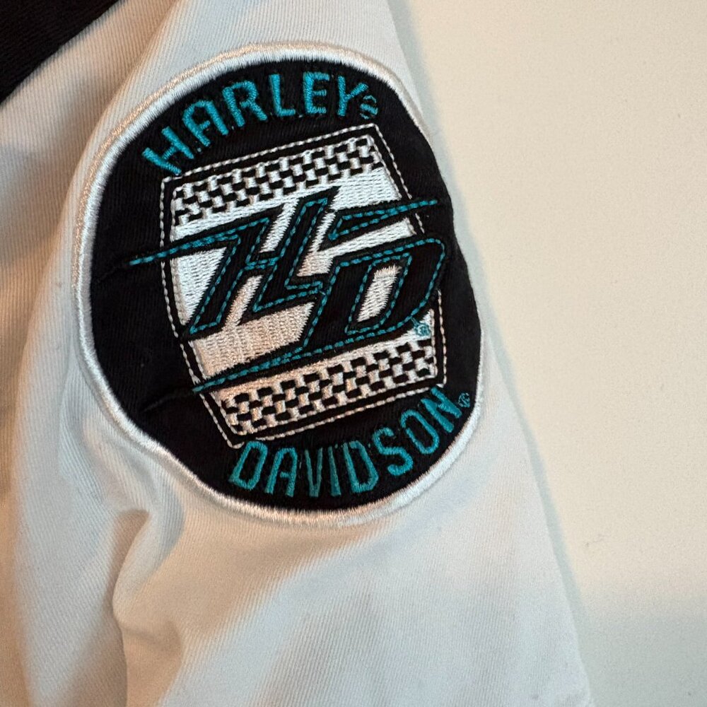 Harley Davidson Front Zipper Blouse - Picture 6 of 9